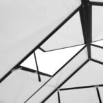 20' x 8' Aluminum Greenhouse Polycarbonate Walk-in Garden Greenhouse Kit with Adjustable Roof Vent, Rain Gutter and Sliding Door for Winter, Clear - Image 8