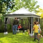 12 x 12 ft. Canopy Tent with Mesh Netting, UPF50+ Pop Up Tent with Carry Bag for Garden, Patio - Image 2