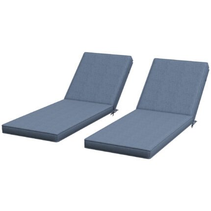 2-Piece Patio Chair Cushions with Backrests