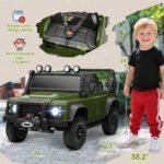 Land Rover Licensed Electric Car for Kids with Remote Control, Dual Motors, Spring Suspension, LED Lights - Image 3