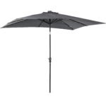 9' x 7' Solar Umbrella, LED Lighted Patio Umbrella for Table or Base with Tilt & Crank, Outdoor Umbrella for Garden, Deck, Backyard, Pool, Beach - Image 10