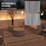 Outdoor Rug Carpet with USB Lights Reversible Patio Rug with Carry Bag for Camping 12' x 9' - Image 5