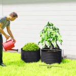 Set of 2 Raised Garden Bed, Metal Planter Box with Safety Edging, Easy-to-assemble Stock Tank, Dark Gray - Image 3