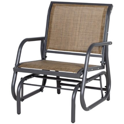 Outdoor Glider Chair with Steel Swing Chai