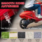24V Kids Motorcycle with 3-Speed, Electric Motorcycle with Rear Suspension and LED Lights for 8-12 Years Old - Image 6