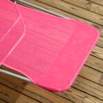 2 Piece Folding Chaise Lounge Chairs, Pool Sun Tanning Chairs with Reclining Back, Breathable Mesh Seat, Pink - Image 8