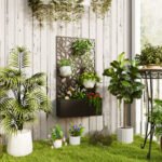 Metal Garden Bed with Trellis for Climbing Plants, Freestanding or Wall Mounted Flower Bed for Garden, Patio, Balcony - Image 2