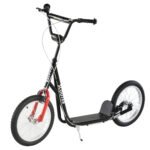 Youth Scooter Kick Scooter for Kids 5+, Max Load 220 LBS., with Adjustable Handlebar, 16" Inflatable Wheels, Dual Brakes