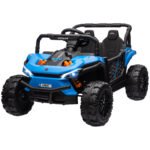 12V Ride On Truck, Battery Powered Electric Car for Kids w/ Remote Control, 4-Wheel Suspension & LED Lights