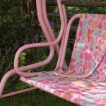 Kids Patio Swing, 2-Seater Outdoor Porch Swing with Safety Belt and Adjustable Canopy for Backyard Garden, Pink - Image 8
