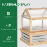48" x 24" x 32.25" Elevated Planting Beds Garden Wooden Cold Frame Greenhouse Flower Planter Protection Wood - Image 6