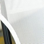 Folding Chaise Lounge Chair, Pool Sun Tanning Chair, Outdoor Lounge Chair with Reclining Back, Breathable Mesh Seat, Headrest for Beach, Yard, Patio, Cream White - Image 8