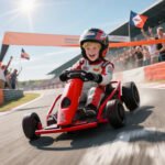 24V Electric Go Kart for Kids, Drift Ride-On Racing Go Kart with 2 Speeds, for Boys Girls Aged 8-12 Years Old - Image 2