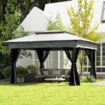 11x11 Canopy Gazebo, Portable Outdoor Patio Shelter with Zipper Mesh Privacy Netting, Carry Bag Included, for Family Use - Image 2