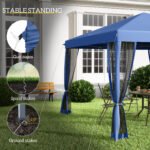 10' x 10' Pop Up Canopy Tent with Netting, Instant Gazebo, Screen House Room with Carry Bag, Height Adjustable, for Outdoor, Garden, Patio, Camping - Image 6