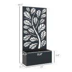 Metal Garden Bed with Trellis for Climbing Plants, Freestanding or Wall Mounted Flower Bed for Garden, Patio, Balcony - Image 3