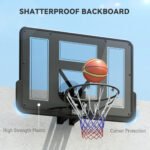 Wall Mounted Basketball Hoop, Basketball Goal Combo Kit with 43" Reinforced Shatter Resistant Backboard and All Weather Net for Indoor or Outdoor Use - Image 5