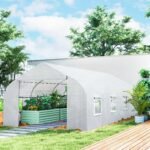 Walk In Tunnel Greenhouse, Portable Outdoor Plant House with Roll Up Doors - Image 2