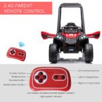 12V Kids UTV with Music, Lights, MP3/USB, Suspension System, Remote Control, Red - Image 6