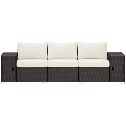 3 Seater Wicker Outdoor Couch Patio Sofa