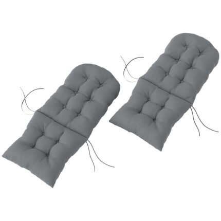 Adirondack Chair Cushions Set of 2 with Tufted High Back Patio Non-Slip Cushions