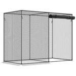 6 x 3ft Crop Cages for Garden, Plant Protectors from Animals, Storage Bag and 6 Ground Stakes, Black