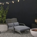 Wicker Adirondack Chair for 2 with Cushions & Footrests, PE Rattan Double Chaise Lounge Chair, Fire Pit Chair for Porch with High-back, Wide Armrests, Mixed Gray - Image 2