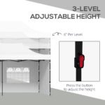 9.5' x 28' Pop Up Canopy Tent, Instant Tent for Parties, Height Adjustable, with Carry Bag and Sand Bags - Image 5