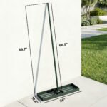 Lawn Leveling Rake, 36" x 10" Heavy Duty Yard Leveling Rake with 66.5" Handle for Backyard, Golf Course - Image 3