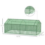 71" x 36" x 28" Mini Greenhouse Portable Hot House for Plants with Large Zipper Windows for Outdoor, Indoor, Garden, Green - Image 3