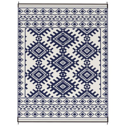 Reversible Outdoor Rug with Waterproof Plastic Straw