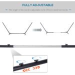 Universal Hammock Stand 10-13ft Adjustable Steel Stand Space-Saving and Portable Carrying for Indoor and Outdoor Use, Black - Image 5