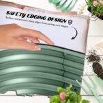 6.4' x 2' x 1' Galvanized Raised Garden Bed Kit, Metal Planter Box with Safety Edging, Green - Image 6