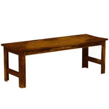 2-Seat Wood Garden Bench with Patio Bench Outdoor Bench