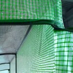 7' x 3' x 7' Lean to Greenhouse, Walk-In Green House, Plant Nursery with 2 Roll-up Doors and Windows, PE Cover and 3 Wire Shelves, Green - Image 8