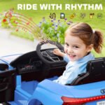 Electric Car for Kids, 12V Licensed Audi RS E-tron GT 3.1 MPH Kids Ride on Car, Ride-on Toy with Remote Control, 4 Suspension Wheels, Horn, Music, Lights, for Boys and Girls, Blue - Image 8