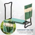 Garden Kneeler Seat Stool Bench Kneeling Pad and 1 Large Side Tool Pouch & Easy Folding Design for Transport & Storage - Image 6