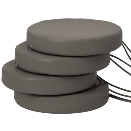 Patio Chair Cushions Set of 4 Round Seat Cushions