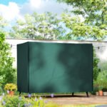 Outdoor Patio Hammock Porch Swing Cover with UV, Water, & Dust Fighting Material, 81" x 49" x 65", Dark Green - Image 7