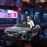 12V Licensed Audi RS E-tron GT Kids Ride on Car with Remote Control, Suspension, Horn, Music, Lights - Image 2