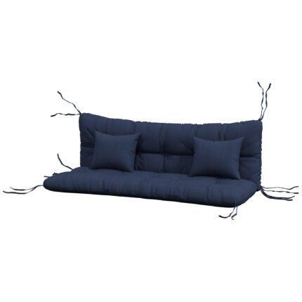 59" Tufted Bench Cushions & Throw Pillows