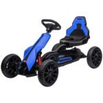 Kids Pedal Go Kart W/ Adjustable Seat, Swing Axle