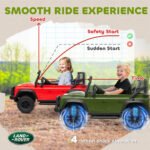 Land Rover Licensed Electric Car for Kids with Remote Control, Dual Motors, Spring Suspension, LED Lights - Image 6