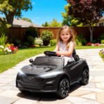 12V Kids Ride On Car, Licensed Ford Mustang Mach-E Electric Car with Remote Control, LED Light, Music - Image 2