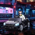 Mercedes SLC 300 Licensed 12V Ride On Car for Kids with Remote Control, 2 Speeds, Battery Powered Kids Electric Car with Music, Lights, Suspension for 3-6 Years Old - Image 2