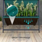 4-Tier Vertical Raised Garden Planter with 4 Boxes, Outdoor Plant Stand Grow Container for Vegetable & Flowers, Green - Image 6