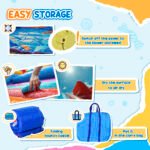 Inflatable Water Slide Bounce House with Trampoline, Climbing Wall, Water Cannon, Basketball Hoop, Splash Pool, 450W Blower, Unicorn Themed Bouncy House for Kids 3-8 Years Old - Image 8