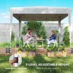 10 x 10 ft Pop Up Canopy Tent with Sidewalls, UPF50+ Outdoor Portable Instant Canopy Shelter with Carry Bag - Image 8