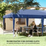 10' x 20' Pop Up Canopy Tent with 4 Sidewalls, Instant Gazebo with Carry Bag for Garden, Patio - Image 6