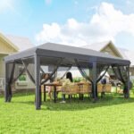 10' x 20' Pop Up Canopy Tent with Netting, Heavy Duty Instant Sun Shelter, Large Tents for Parties with Carry Bag for Outdoor, Garden, Patio - Image 2